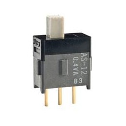 1 pcs : AS12CP - Slide Switches SPDT ON-ON .150' STRAIGHT