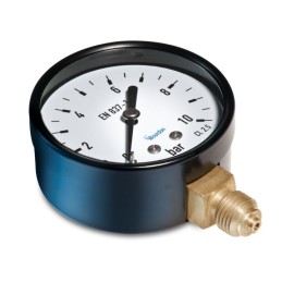 1 pcs - Bourdon G 1/8 Analogue Pressure Gauge 16bar Bottom Entry, MAT1-D10.B24, 0bar min.