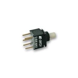 1 pcs : 800UDP8P1A1M6RER1BLK - Pushbutton Switches Pushbutton, DPDT , On-(On), Through Hole, Right Angle, Black, IP67