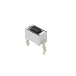 10 pcs - Black Button Tactile Switch, SPST 50 mA 0.8mm Snap-In