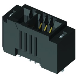 2 pcs - Samtec MECF Series Female Edge Connector, Surface Mount, 10-Contacts, 1.27mm Pitch, 2-Row, Solder Termination