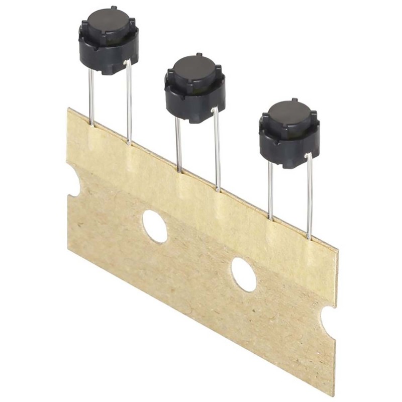 10 pcs - Green Button Tactile Switch, SPST 50 mA 1.5mm Through Hole