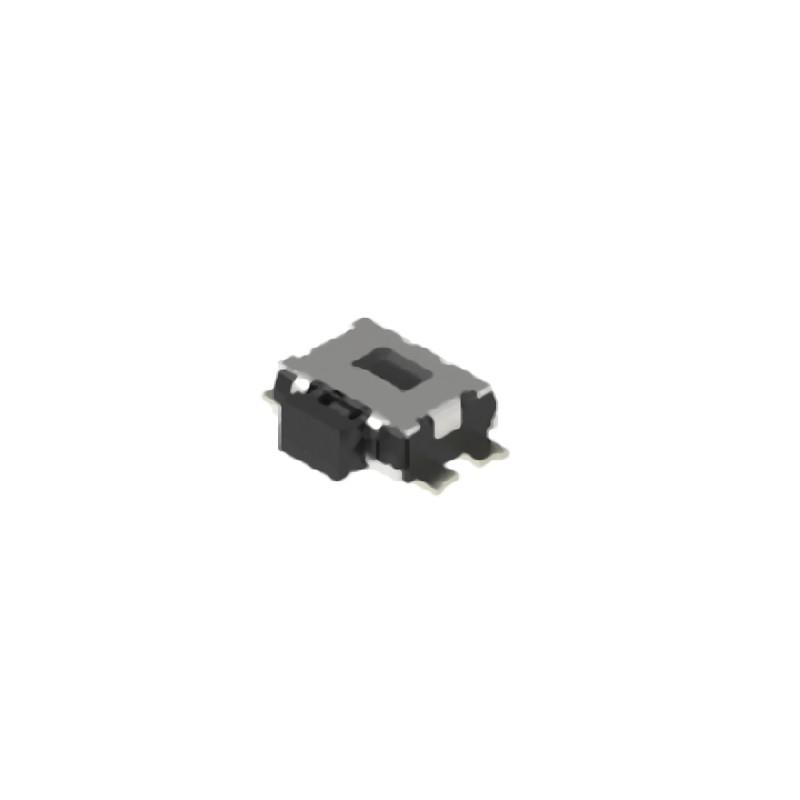 10 pcs - Black Button Tactile Switch, SPST 50 mA 0.65mm Surface Mount