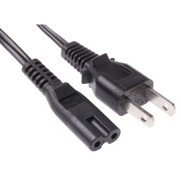 1 pcs - RS PRO IEC C7 Socket to Type A Japanese Plug Power Cord, 2m