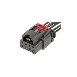 1 pcs : 205926-0110 - Heavy Duty Power Connectors MCAT MPWR REC HSG 8CKT KEY A W/CPA BLK