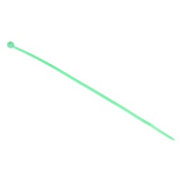 1 Bag of 100 - RS PRO Cable Tie, 165mm x 2.5 mm, Green Nylon, Pk-100