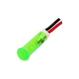 1 pcs : FL1P-6QW-2-G24V - LED Panel Mount Indicators LED GRN 6MM SNAP 24VAC/DC