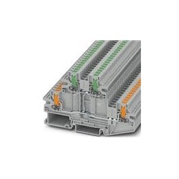 1 pcs : 1088773 - DIN Rail Terminal Blocks PTTBV 2,5/U-OG/O-GN