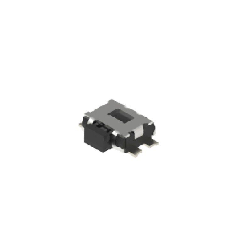 10 pcs - Black Button Tactile Switch, SPST 50 mA 0.65mm Surface Mount