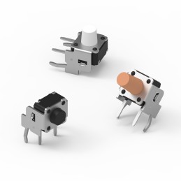 10 pcs - White Tact Switch, SPST 50mA 4.5mm Surface Mount