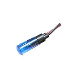 1 pcs : FL1P-8QW-2-B24V - LED Panel Mount Indicators LED BLU 8MM SNAP 24VAC/DC