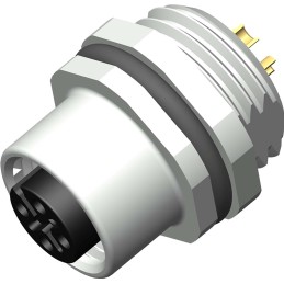 1 pcs - RS PRO Circular Connector, 5 Contacts, Front Mount, M12 Connector, Socket, Female, IP67