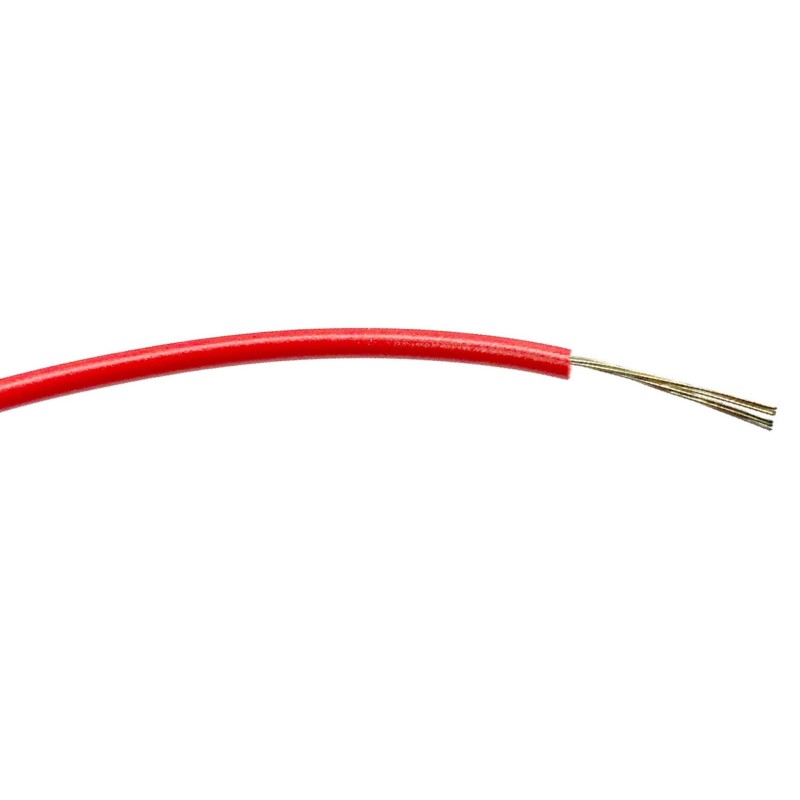 1 Reel of 100 M - RS PRO Red 0.22 mm² Hook Up Wire, 7/0.2 mm, 100m, PVC Insulation
