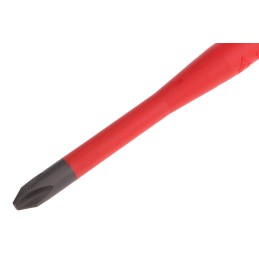 1 pcs - Wera Phillips Insulated Screwdriver, PH2 Tip, 100 mm Blade, VDE/1000V, 205 mm Overall