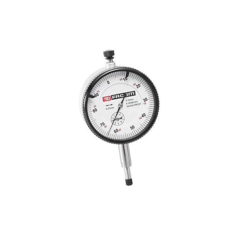 1 pcs - Facom 812B.AC Dial Indicator, 0 - 10 mm Measurement Range, 0.01 mm Accuracy