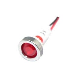 1 pcs : FL1P-10NW-1-R24V - LED Panel Mount Indicators LED RED 10MM NUT 24VAC/DC