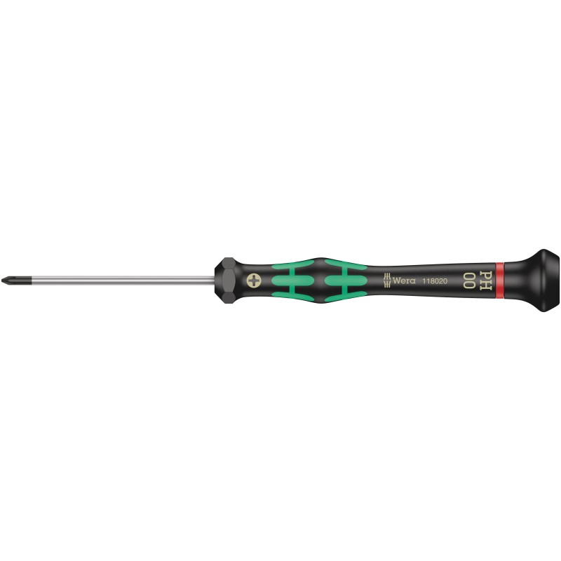 1 pcs - Wera Phillips Precision Screwdriver, PH00 Tip, 60 mm Blade