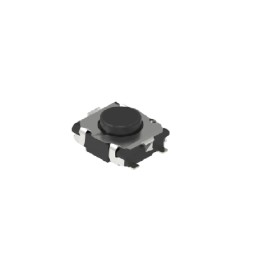 10 pcs - Black Button Tactile Switch, SPST 50 mA 0.4mm Surface Mount