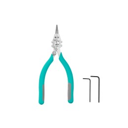 1 pcs - Erem Long Nose Pliers, 130 mm Overall, Straight Tip, 24mm Jaw, ESD