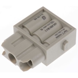 2 pcs - HARTING Heavy Duty Power Connector Module, 40A, Female, Han-Modular Series, 3 Contacts