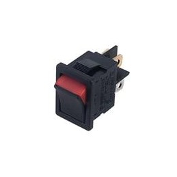 1 pcs : R13-73A2-02-BB - Rocker Switches DPST OFF-ON BLK/RED