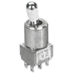 100 pcs - TE Connectivity Toggle Switch, Panel Mount, (On)-Off-(On), DPDT, Solder Terminal, 120 V ac, 28V dc