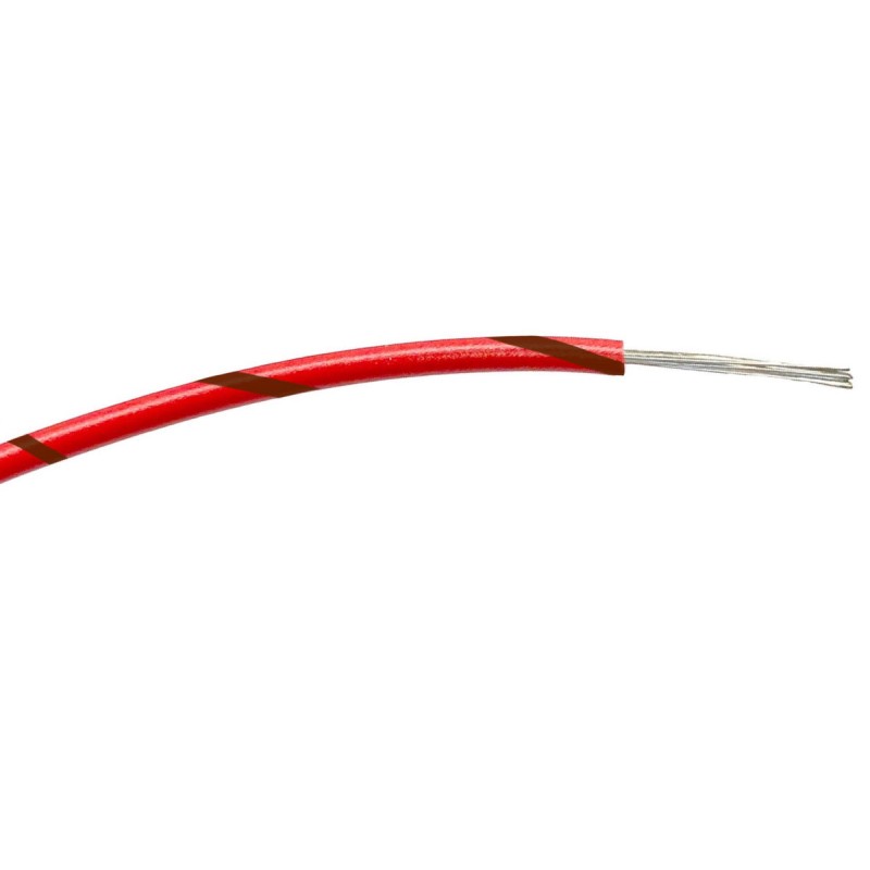 1 Reel of 100 M - RS PRO Brown/Red 0.22 mm² Hook Up Wire, 7/0.2 mm, 100m, PVC Insulation
