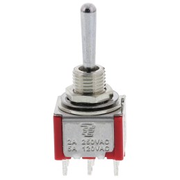 100 pcs - TE Connectivity Toggle Switch, Panel Mount, On-On-On, DPDT, Solder Terminal, 120 V ac, 28V dc