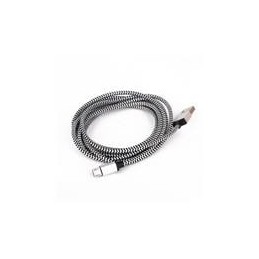1 pcs : MIKROE-2232 - USB Cables / IEEE 1394 Cables USB Cable 2m Braided Silver
