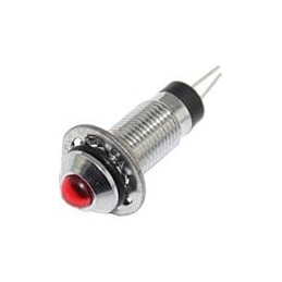1 pcs : FL1M-8SJ-3-R2V - LED Panel Mount Indicators LED RED 8MM NUT 2VAC/DC
