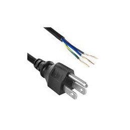 1 pcs : 311328-01 - AC Power Leads 18AWG 10A 1M NORTH AMER BLACK