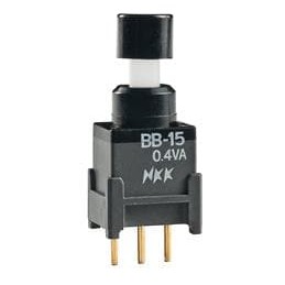 1 pcs : BB15AP-FA - Pushbutton Switches SPDT ON(ON) SWITCH WITH BLACK CAP