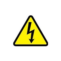 1 pcs : PESW-A-1Y - Labels & Industrial Warning Signs ISO Lbl Vinyl 10/cd Electr Shock symbol