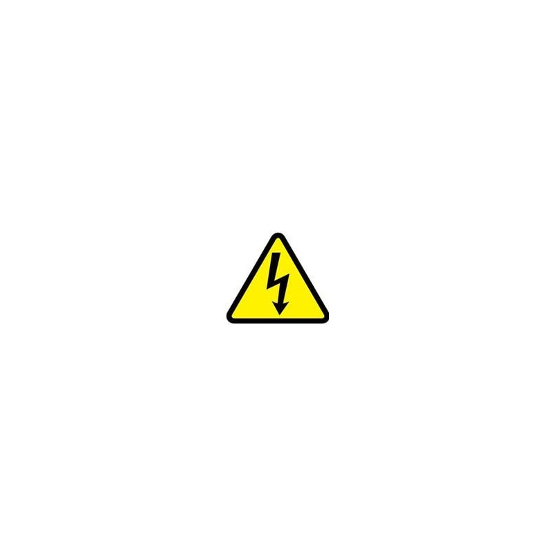 1 pcs : PESW-A-1Y - Labels & Industrial Warning Signs ISO Lbl Vinyl 10/cd Electr Shock symbol