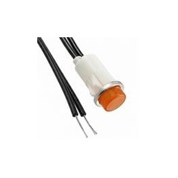 1 pcs : 1050C3 - Panel Mount Indicator Lamps AMBER DIFFUSED 1/2' MOUNTING HOLE