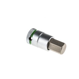 1 pcs - Wera 1/2 in Drive Bit Socket, Hex Bit, 17mm, 60 mm Overall Length