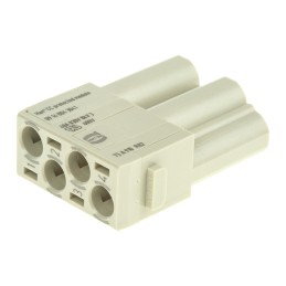 2 pcs - HARTING Heavy Duty Power Connector Module, 40A, Male, Han-Modular Series, 4 Contacts