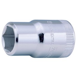 1 pcs - Bahco 1/2 in Drive 15mm Standard Socket, 6 point, 38 mm Overall Length