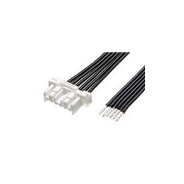 1 pcs : 221959-1064 - Rectangular Cable Assemblies CLIKMatetoPigtail (OTS) Cable Asmbly 2mm Ptch Sngl Row 600mm Lngth 6 Ckts Wht
