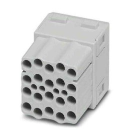 2 pcs - Phoenix Contact Heavy Duty Power Connector Module, 16A, Female, HC Series, 20 Contacts