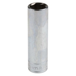 1 pcs - Facom 1/4 in Drive 10mm Deep Socket, 6 point, 50.5 mm Overall Length
