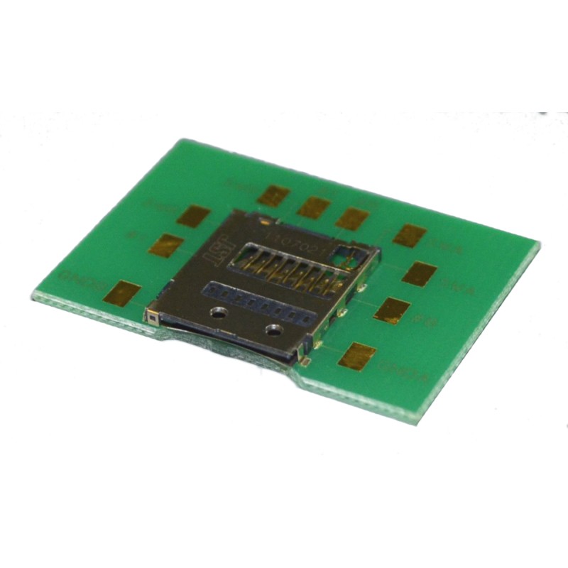 2 pcs - JST 8 Way Micro SD Memory Card Connector With Snap-In Termination