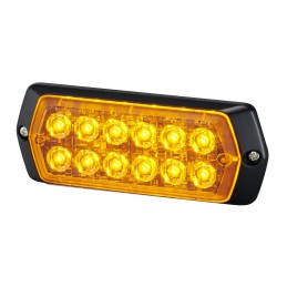 1 pcs - Patlite 2M1 Series Yellow Multiple Effect Warning Light, 12 - 24 V, Indoor/Outdoor, LED Bulb, IP68
