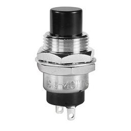 1 pcs : SB4011NOH - Pushbutton Switches 3A SPST OFF(ON) Black Plunger
