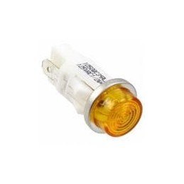 1 pcs : 1092QC3-125VAC - LED Panel Mount Indicators PMI .5in. LED 125V Tab Hi-Hat Amber