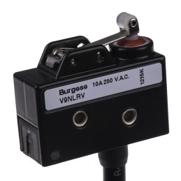20 pcs - Saia-Burgess Short Roller Lever Micro Switch, Pre-wired Terminal, 10 A @ 250 V ac, SPDT, IP67