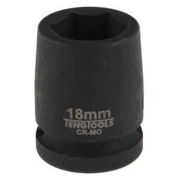 1 pcs - Teng Tools 18mm, 1/2 in Drive Impact Socket Hexagon, 30 mm length