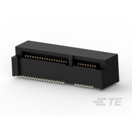 2 pcs - TE Connectivity mini PCI-E Series Female Edge Connector, 52-Contacts, 0.8mm Pitch, 1-Row