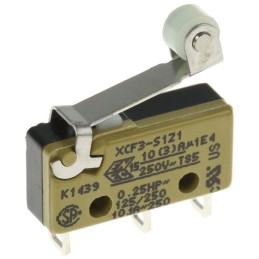 200 pcs - Saia-Burgess Roller Lever Micro Switch, Solder Terminal, 10.1 A @ 250 V ac, SPDT, IP40