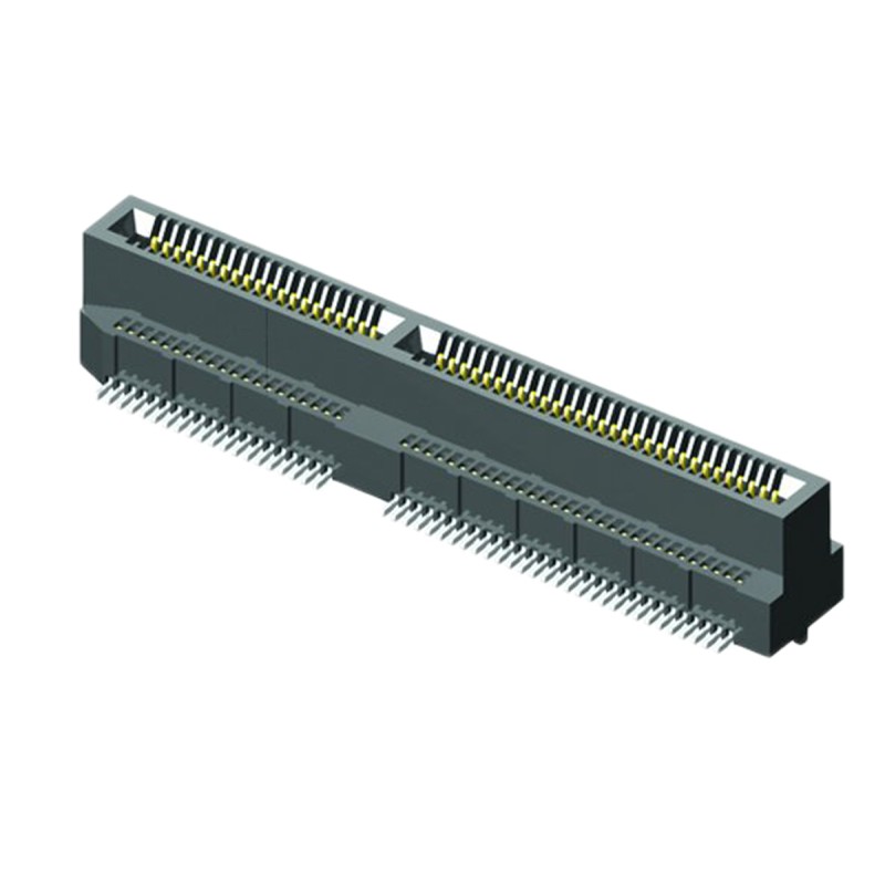 2 pcs - Samtec MEC8-DV Series Vertical Female Edge Connector, Surface Mount, 80-Contacts, 0.8mm Pitch, 2-Row, Solder Terminatio